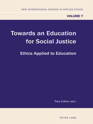 cover image of Towards an Education for Social Justice